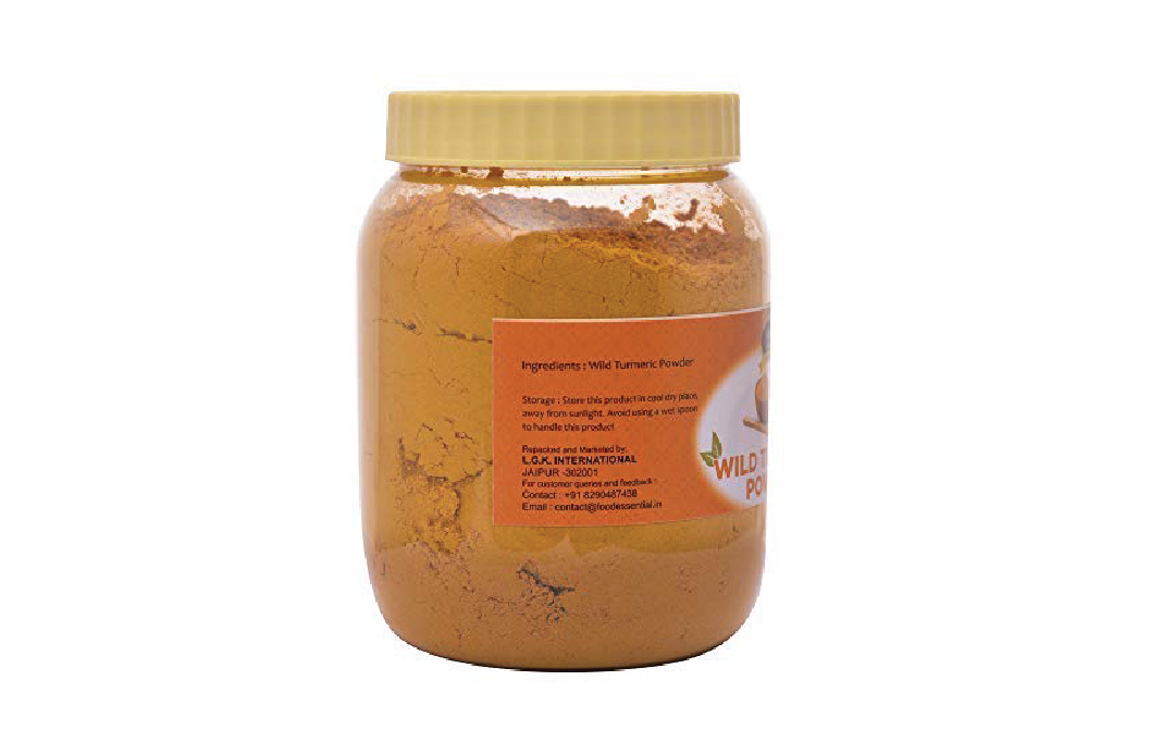 Food Essential Wild Turmeric Powder    Plastic Jar  250 grams